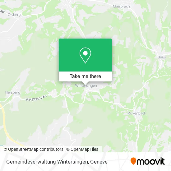 Gemeindeverwaltung Wintersingen map