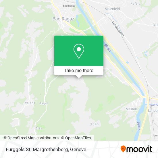 Furggels St. Margrethenberg map