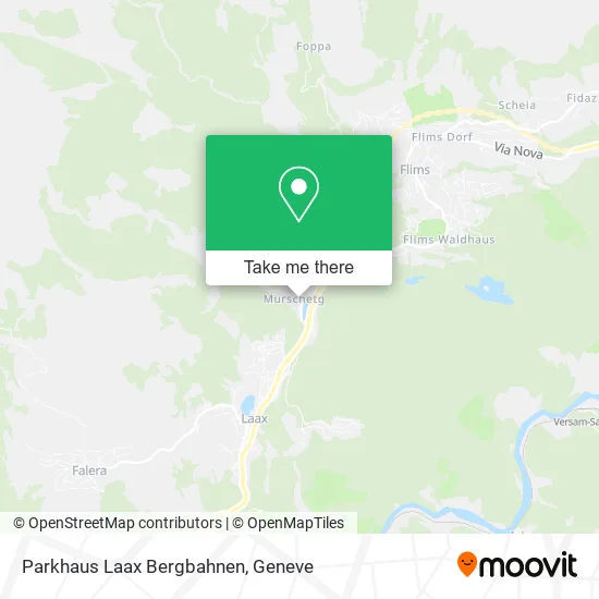 Parkhaus Laax Bergbahnen map