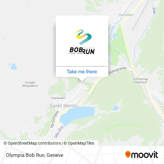 Olympia Bob Run map
