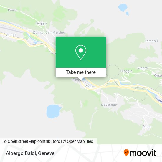 Albergo Baldi map