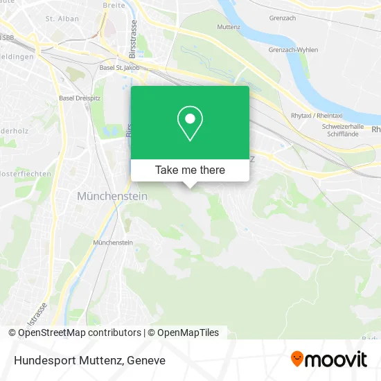 Hundesport Muttenz map