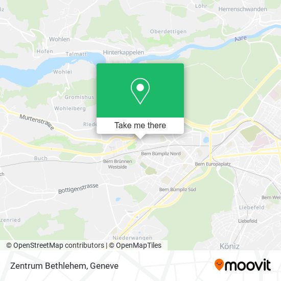 Zentrum Bethlehem map