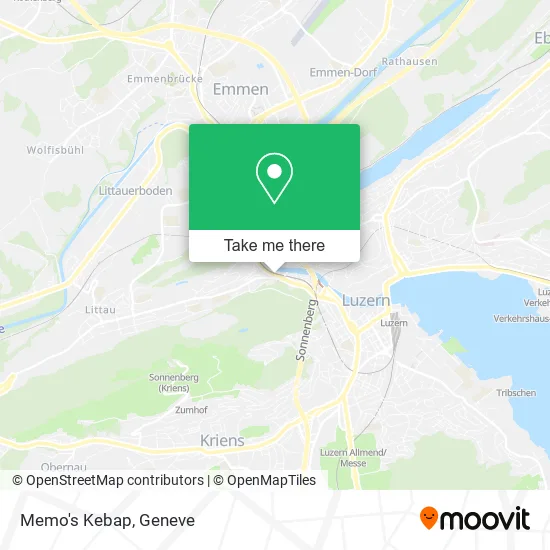 Memo's Kebap map
