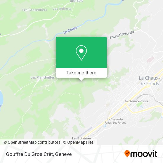 Gouffre Du Gros Crêt map