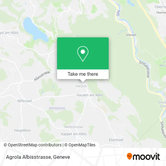 Agrola Albisstrasse map