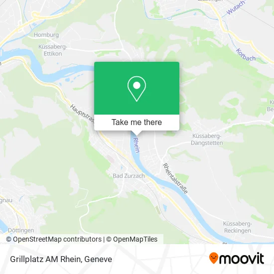 Grillplatz AM Rhein map