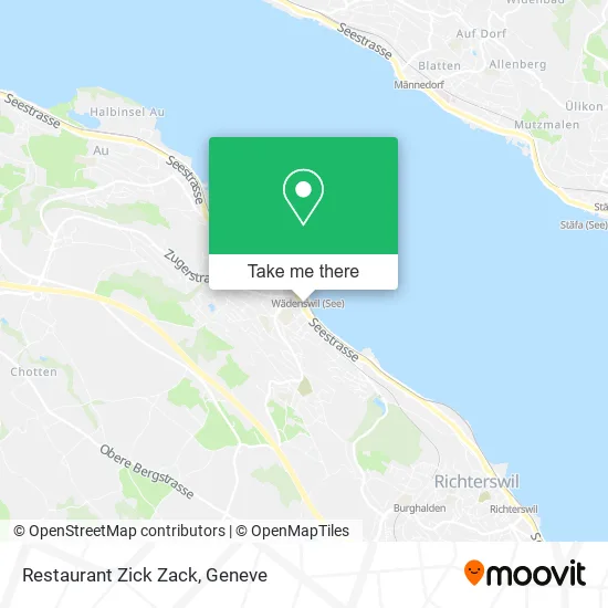 Restaurant Zick Zack map