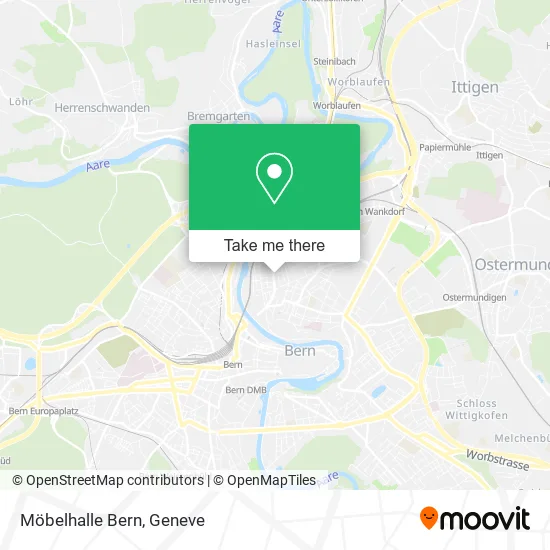 Möbelhalle Bern map