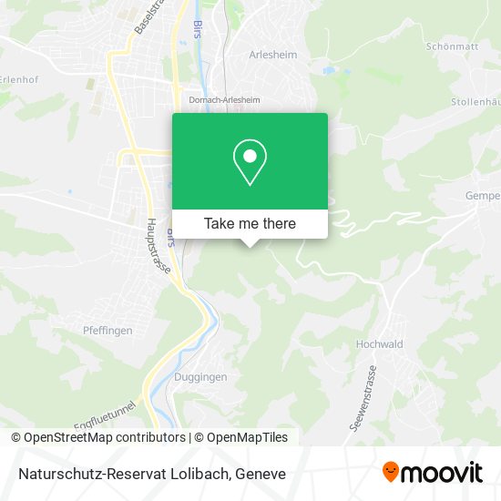 Naturschutz-Reservat Lolibach map