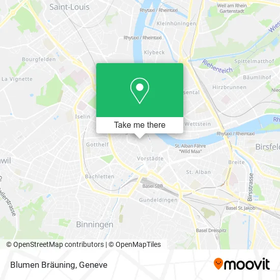 Blumen Bräuning map