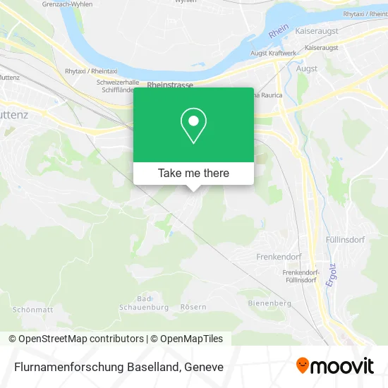 Flurnamenforschung Baselland map