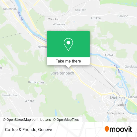 Coffee & Friends map