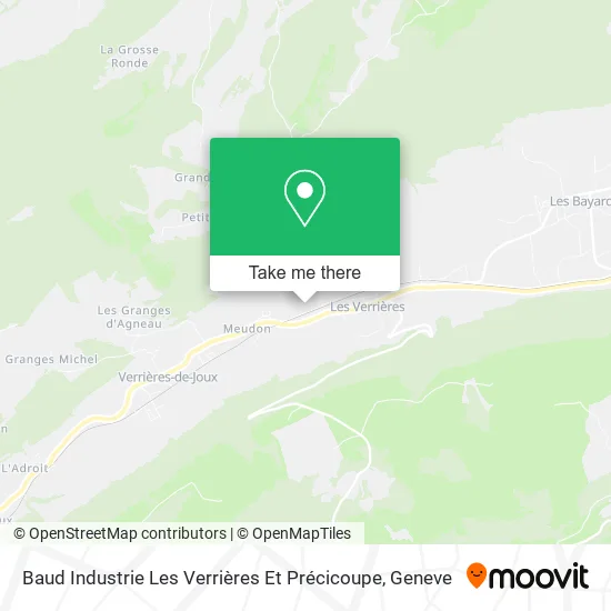 Baud Industrie Les Verrières Et Précicoupe map