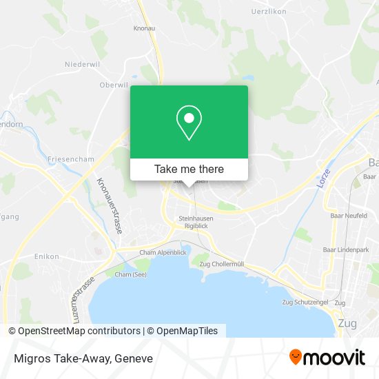 Migros Take-Away map