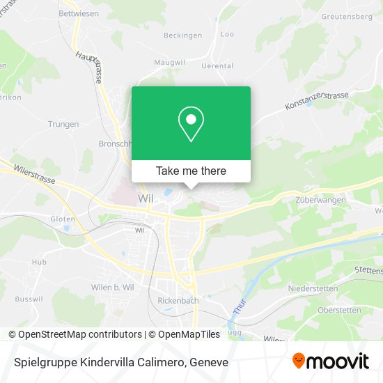 Spielgruppe Kindervilla Calimero map
