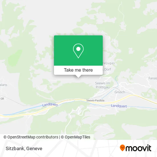 Sitzbank map