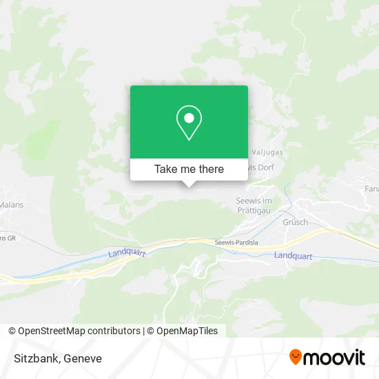 Sitzbank map