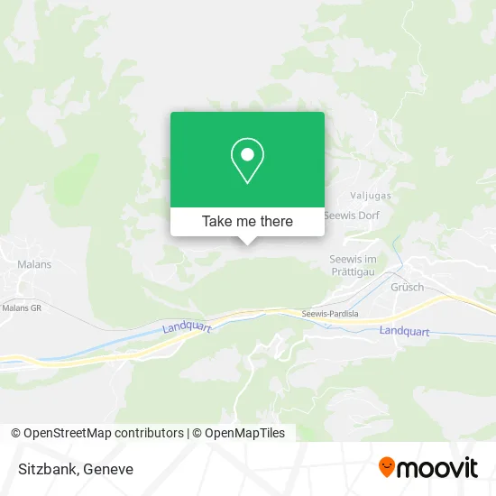 Sitzbank map