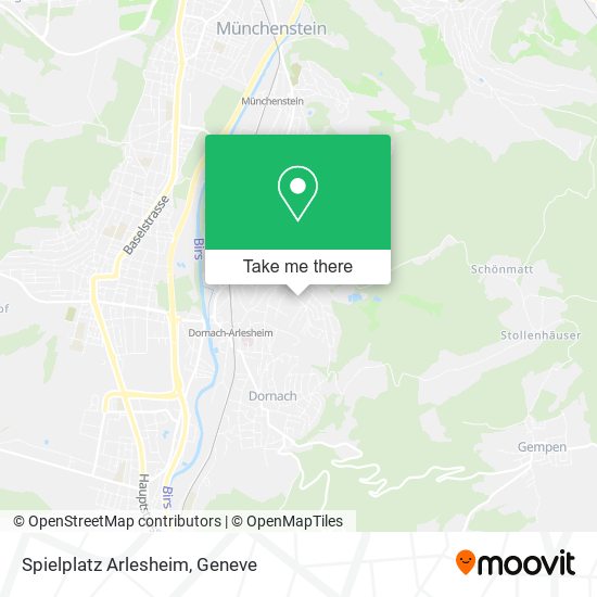 Spielplatz Arlesheim map