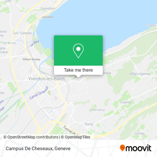 Campus De Cheseaux map