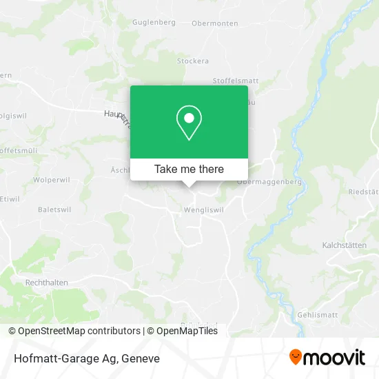 Hofmatt-Garage Ag map