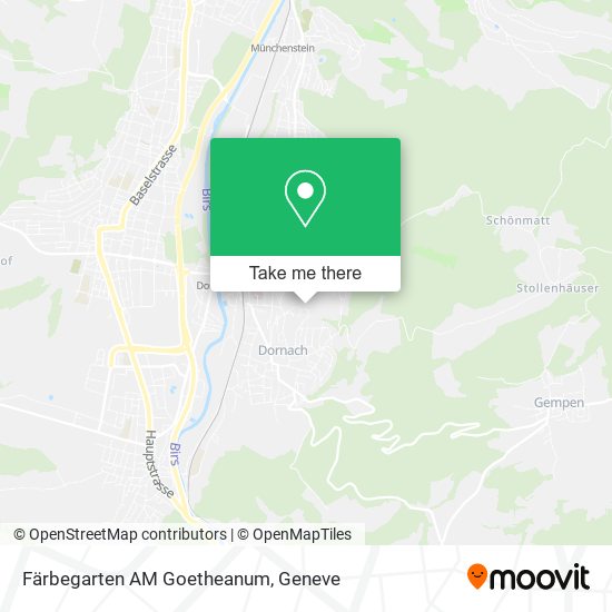 Färbegarten AM Goetheanum map