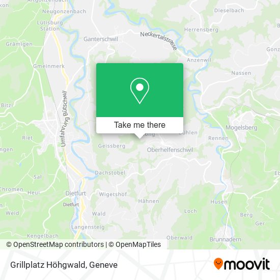 Grillplatz Höhgwald map