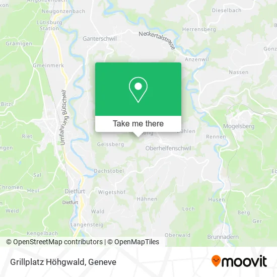 Grillplatz Höhgwald map
