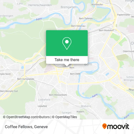 Coffee Fellows map
