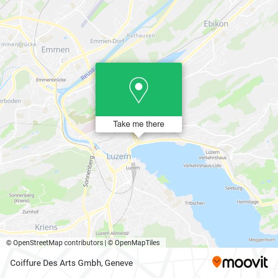 Coiffure Des Arts Gmbh map