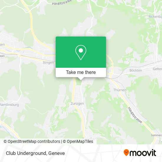 Club Underground map