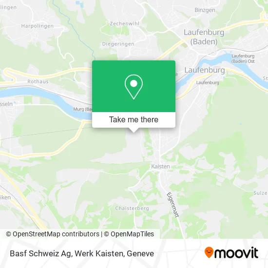 Basf Schweiz Ag, Werk Kaisten map