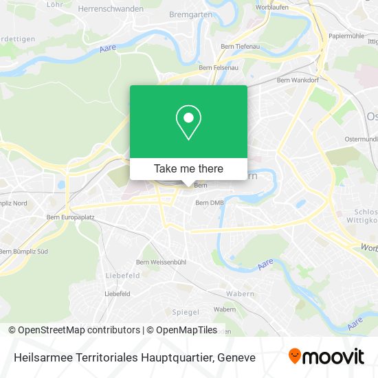 Heilsarmee Territoriales Hauptquartier map