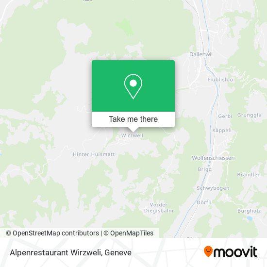 Alpenrestaurant Wirzweli map