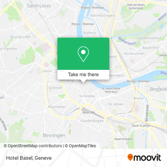 Hotel Basel map