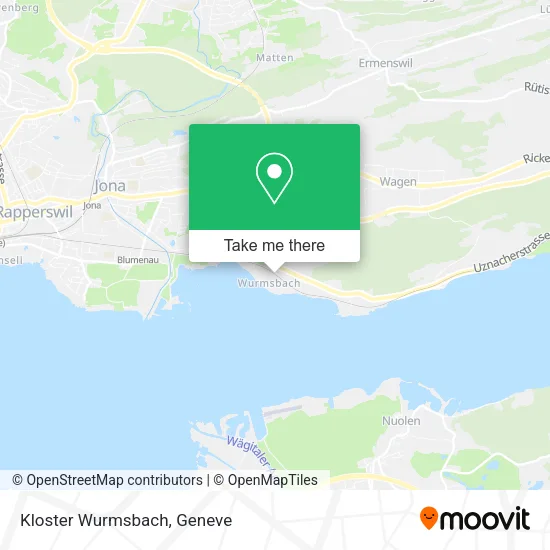 Kloster Wurmsbach map