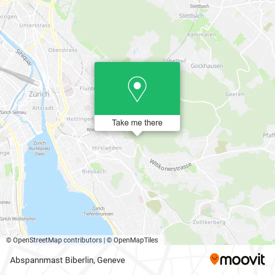 Abspannmast Biberlin map