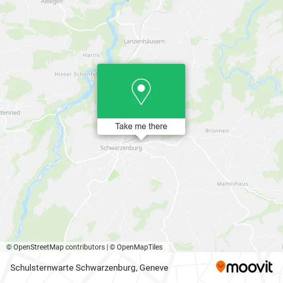 Schulsternwarte Schwarzenburg map