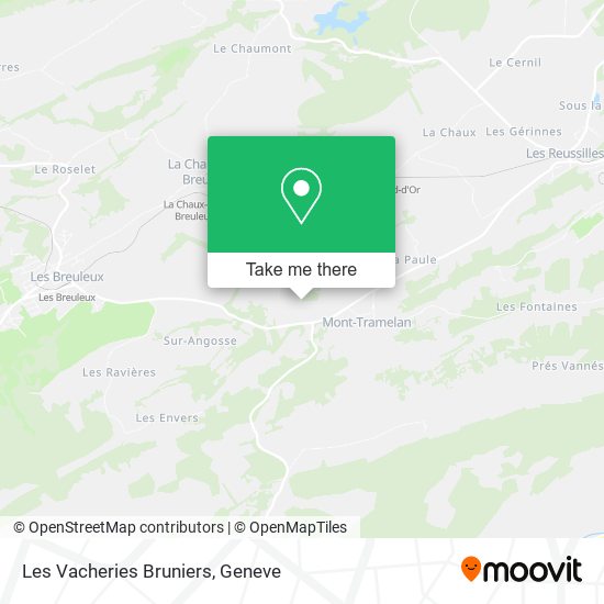 Les Vacheries Bruniers map