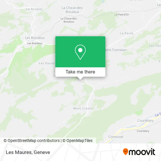 Les Maures map