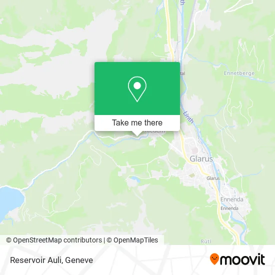 Reservoir Auli map