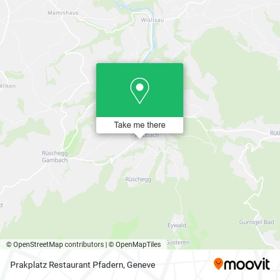 Prakplatz Restaurant Pfadern map