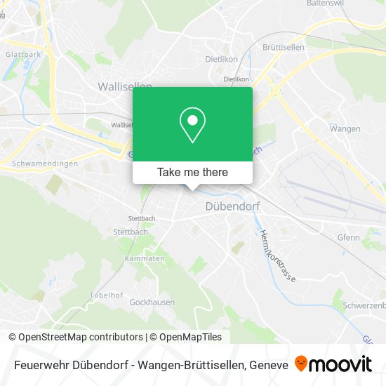 Feuerwehr Dübendorf - Wangen-Brüttisellen map