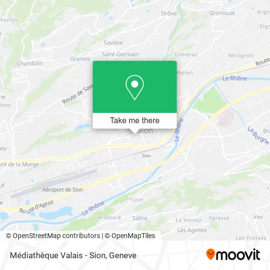 Médiathèque Valais - Sion map
