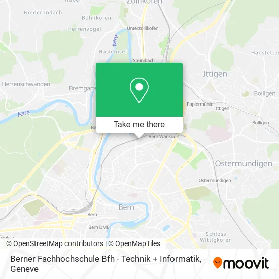 Berner Fachhochschule Bfh - Technik + Informatik map