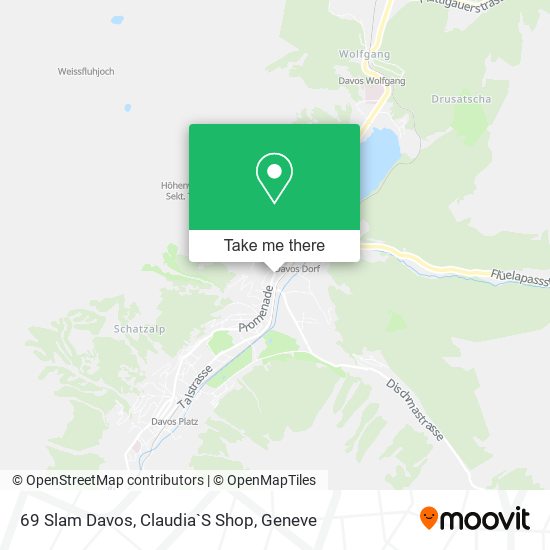 69 Slam Davos, Claudia`S Shop map
