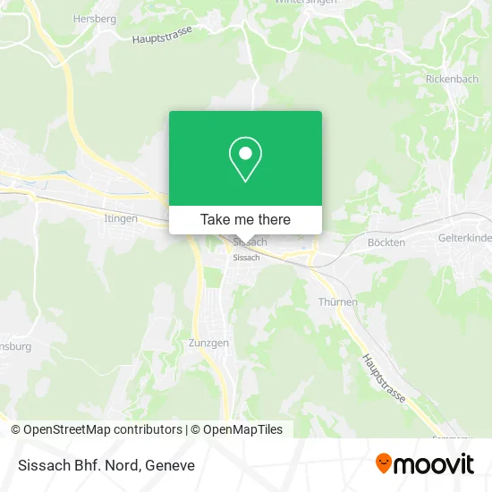 Sissach Bhf. Nord map