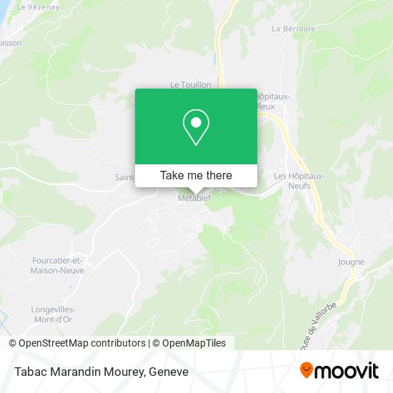 Tabac Marandin Mourey map