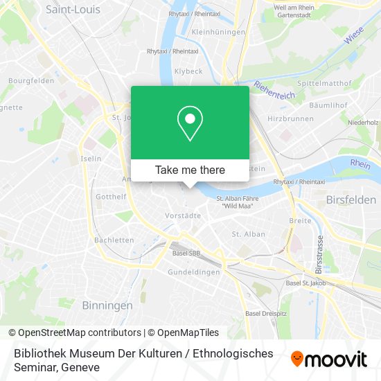 Bibliothek Museum Der Kulturen / Ethnologisches Seminar map